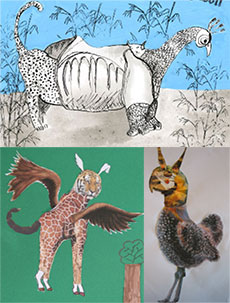 Chimères et compagnie - Animaux hybrides : ateliers du centre d'art, avec Agnès Rainjonneau et Samuel Guillet