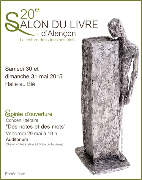 Affiche du 20e salon du livre d'Alençon