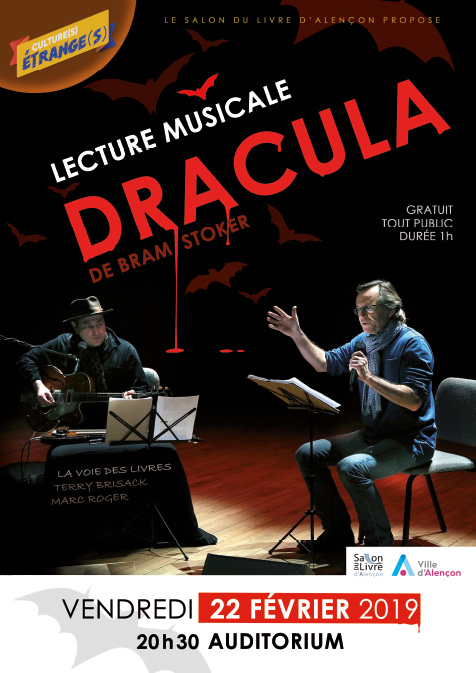 Affiche de la soirée lecture musicale dracula